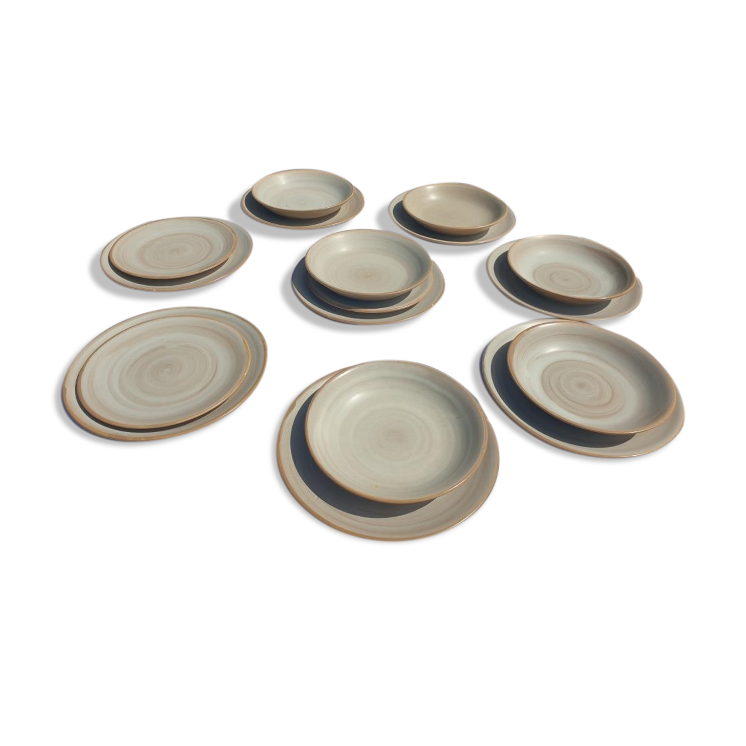 Set 17 plates Niderviller model Pierre