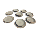 Set 17 plates Niderviller model Pierre