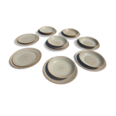 Set 17 assiettes Niderviller modèle Pierre