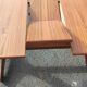Table à rallonge centrale en teck vers 1960
