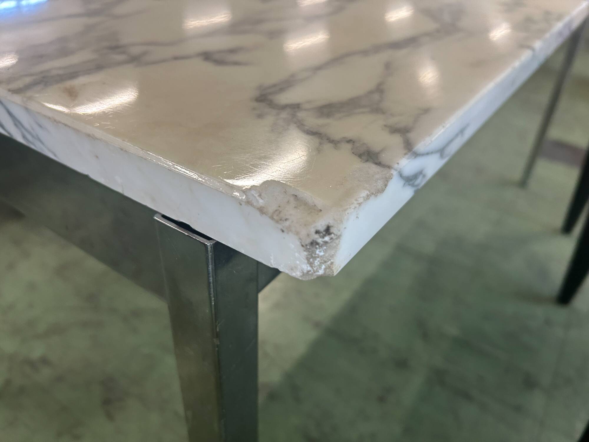 Marble and metal table by Florence Knoll 1960