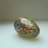 Murano Millefiori egg paper press golden powder