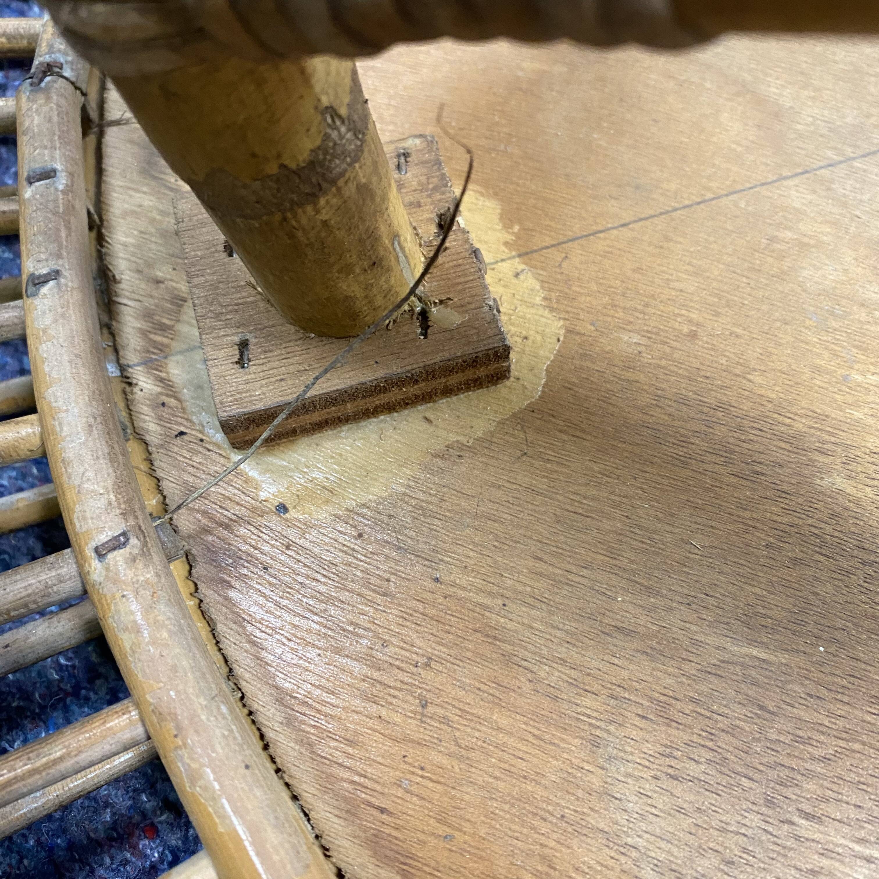 Rattan sun coffee table