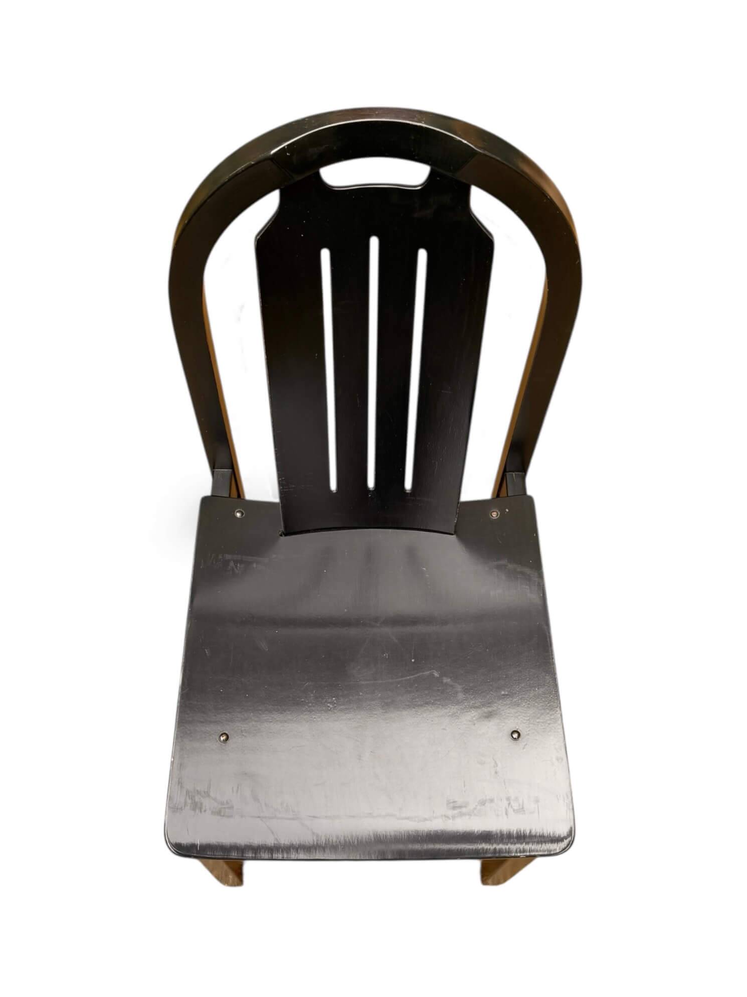 Set of 3 black Baumann chairs, Argos model.