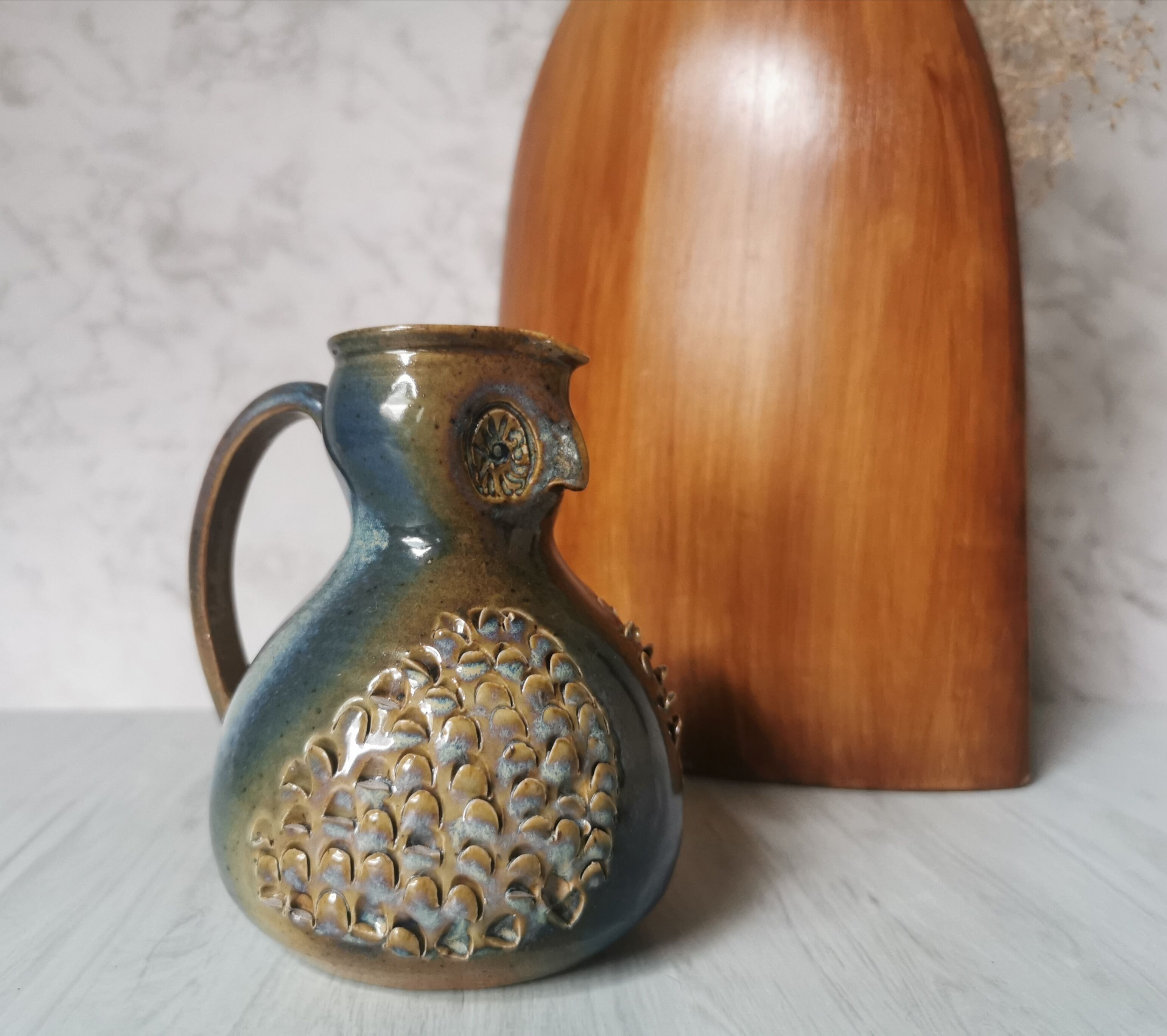 Zoomorphic pitcher owl