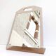 Dressing table mirror inclined plexiglass trapeze shape 70s