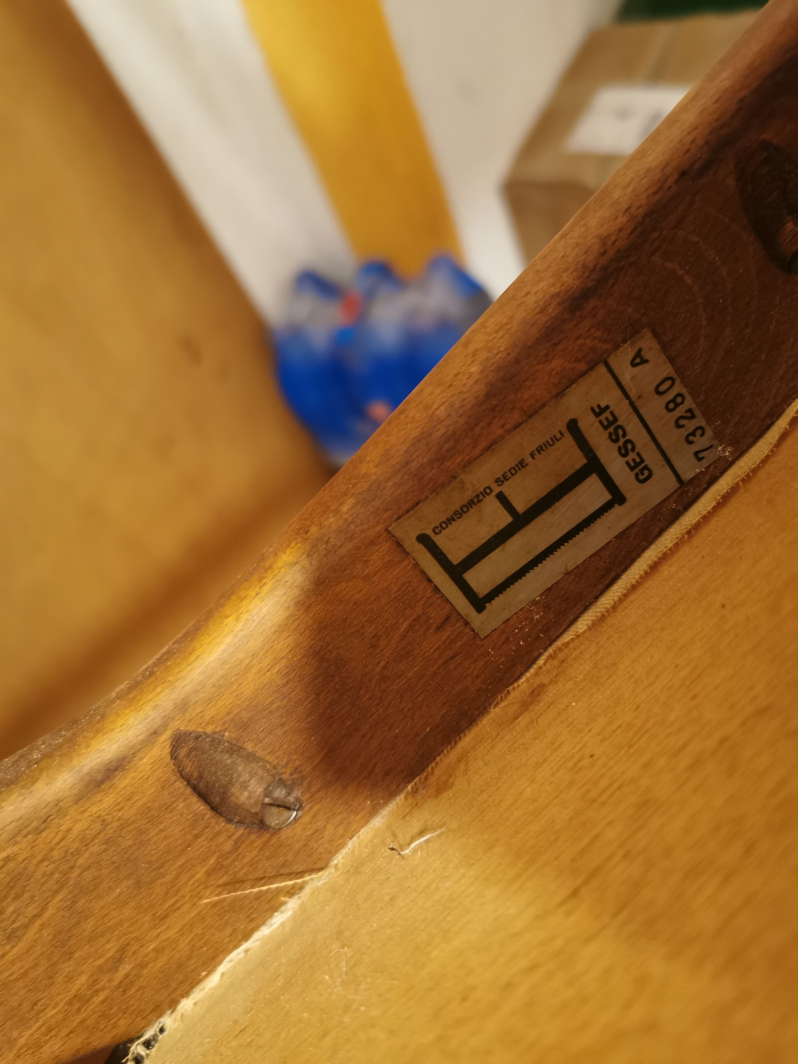 Paire chaises italiennes Consorzio Sedie Friuli