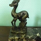 Book greenhouse in marble and bronze patinated regulator - Art Deco - 1920/40