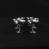 6 stainless steel ice cream cups on foot Létang Rémy stainless steel Made in France