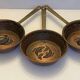 Set of 3 copper frying pans