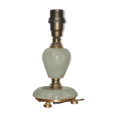 Pied de lampe en onyx et laiton années 60