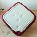 Chauffeuse d'angle Togo en velours bordeaux modèle dessiné par Michel Ducaroy 1973