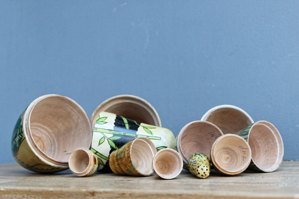 Russian dolls, matryoshka, animals