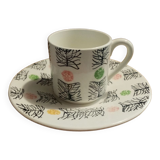 Lot de 5 tasses à café Gien
