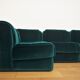 Fauteuils en Chenille de Seven Salotti, 1970s, Set de 5