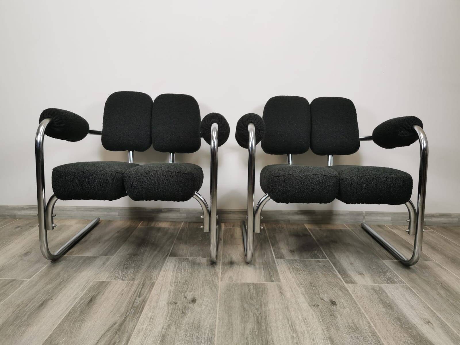 Mid-century restored armchairs