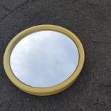 Round mirror beige pop vintage 70