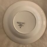 Set of 8 hollow plates made of ancient red earthenware Digoin Sarreguemines