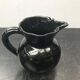 Former black ceramics pitcher vintage 70s