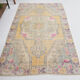 Tapis turc jaune oriental, 137x211cm