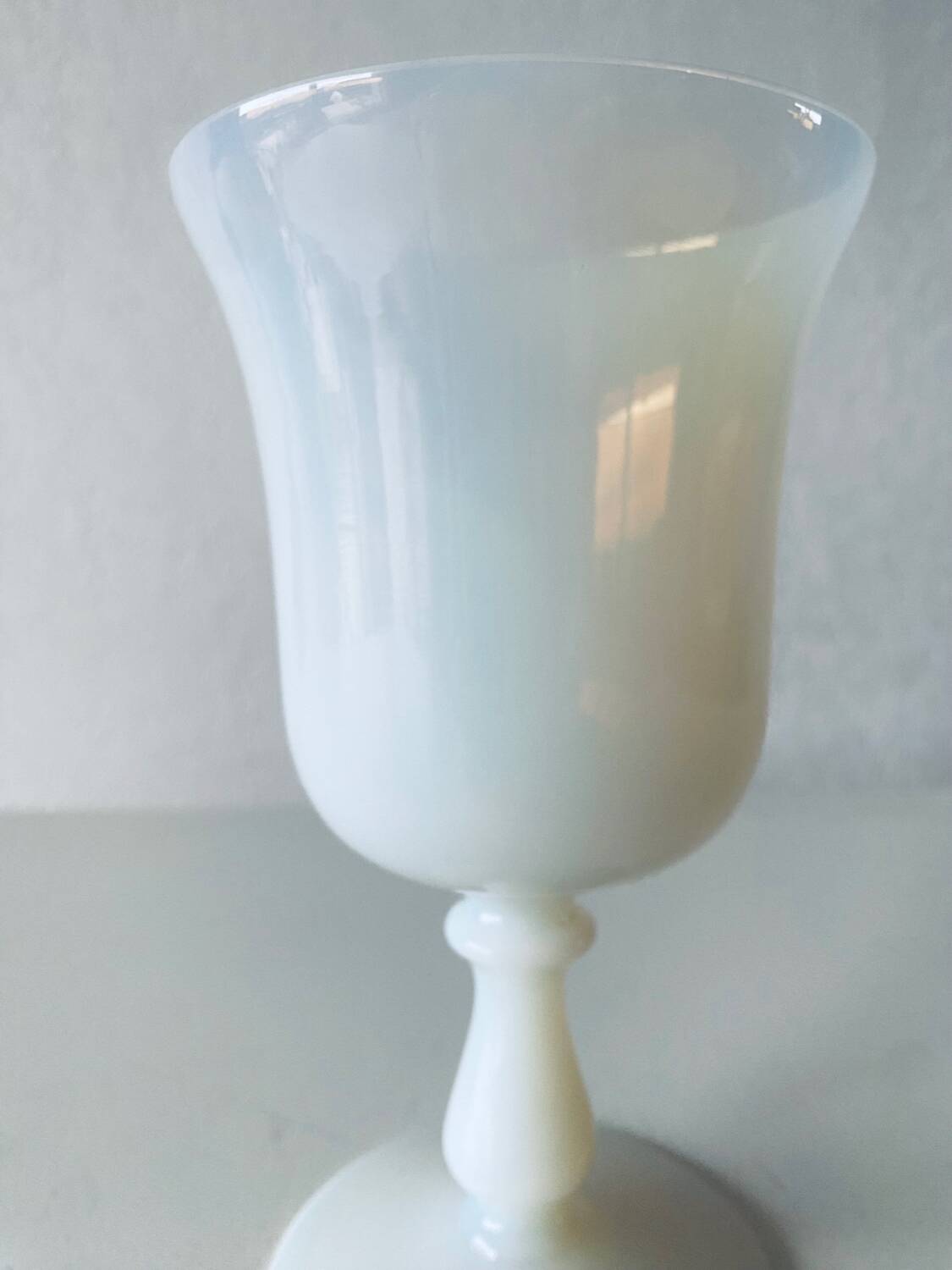 Antique white opaline vase