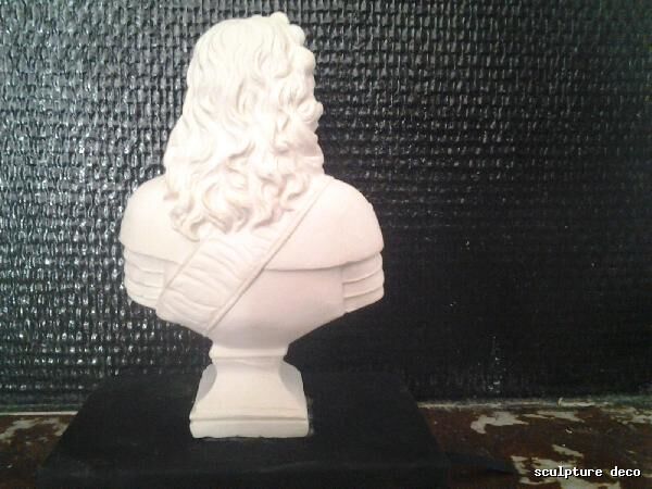 Bust in cast plaster Louis XIV