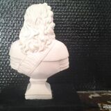 Bust in cast plaster Louis XIV
