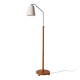 Scandinavian Mid-Century floor lamp in oak and metal