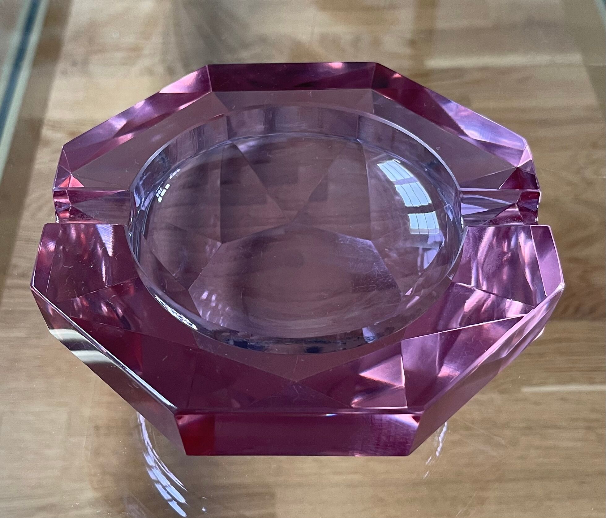Crystal ashtray 1970