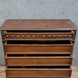 Louis XVI style mahogany chest of drawers circa 1850