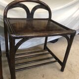 Pair of Maugrion rattan bedside tables