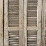 Old folding shutters with louvers