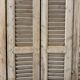 Old folding shutters with louvers