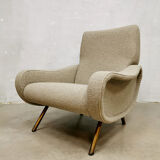 Early edition vintage Italian lady chair Marco Zanuso Arflex ‘Bouclé’