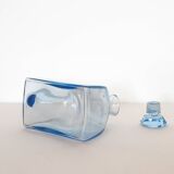 Carafe art déco bleue