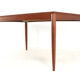 XL extendable rectangular dining table in teak by H.W. Klein for Bramin