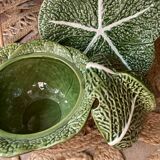 Soup tureen in cabbage barbotine