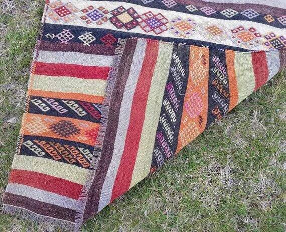 Vintage Turkish hallway rug 80x295 cm