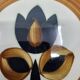 Boch la Louvière Kimono plate set Belgium 1970 (Set of 7)