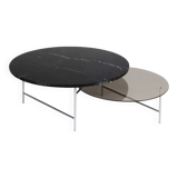 Table basse en verre et marbre Zorro La Chance