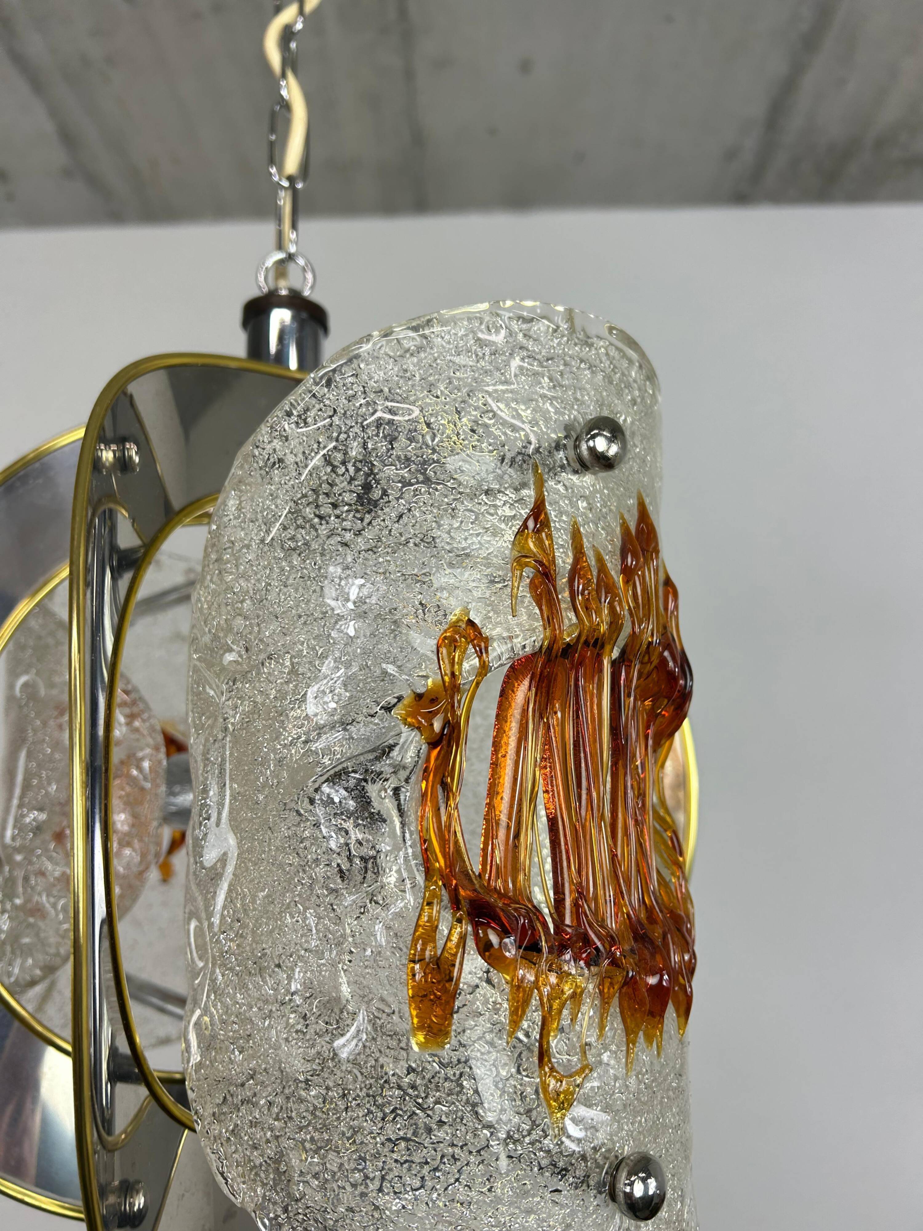 Modern mid-century pendant lamp by Toni Zuccheri for VeArt