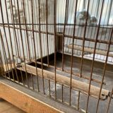 Vintage gold metal cage