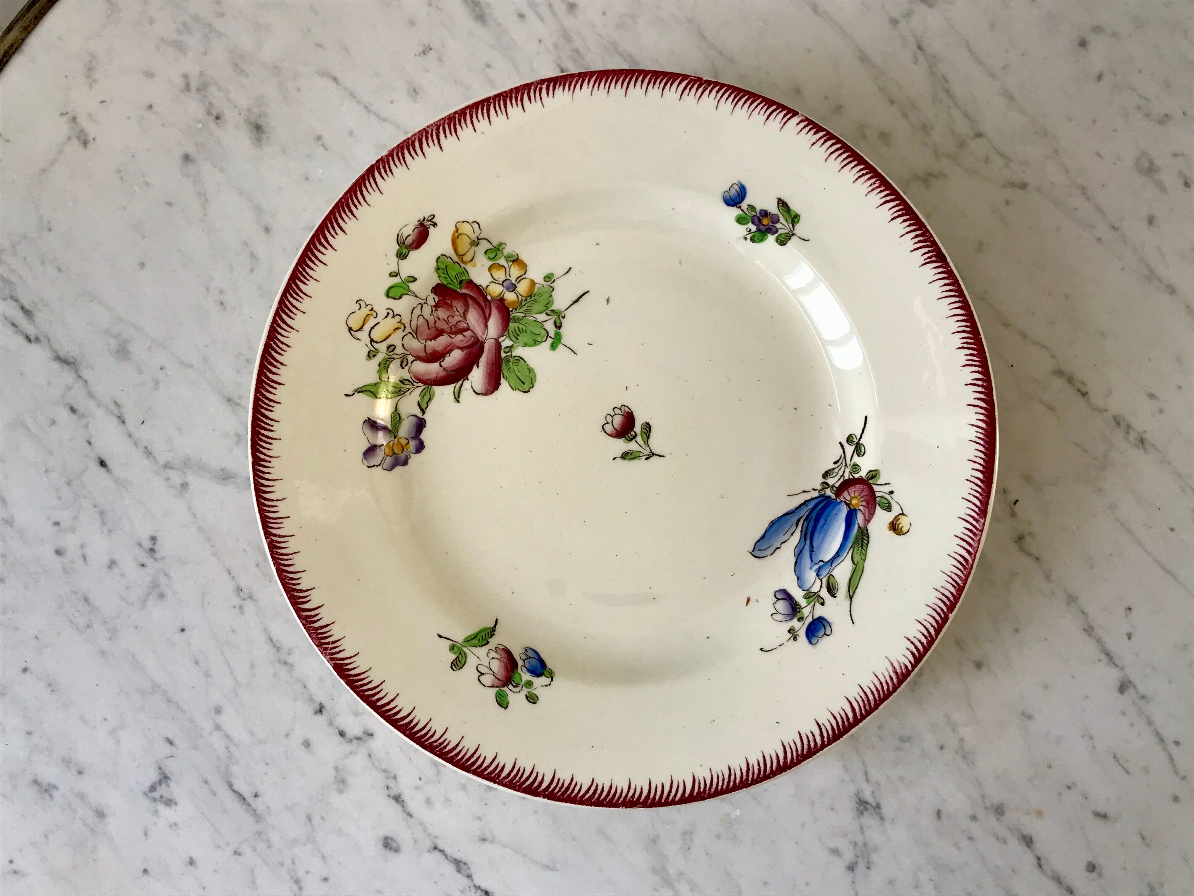 stocking compotier / serving dish Villeroy & Boch La Louvière Belgian manufacture in Iron Earth early