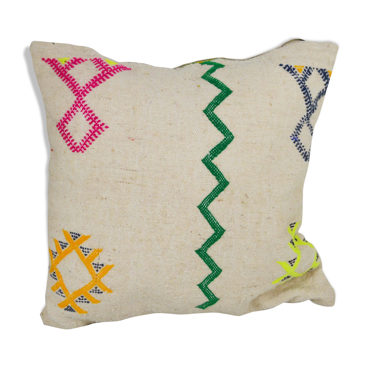 Moroccan Berber cushion Kilim Tribal Symbols