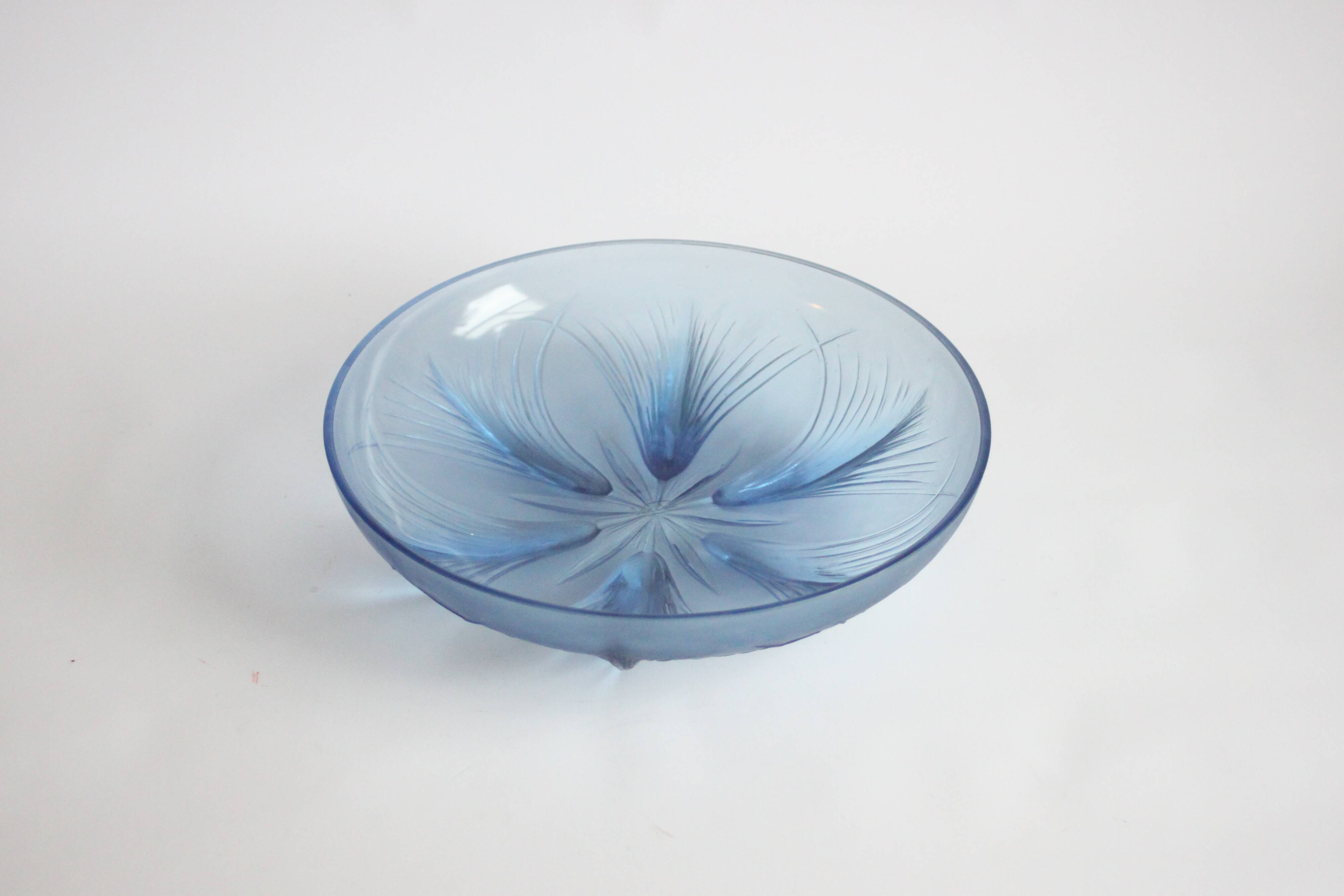 Papyrus bowl by Verlys glass, 1930s