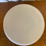 Antique White Opaline Wall Light + Vintage Black Baroque Decor