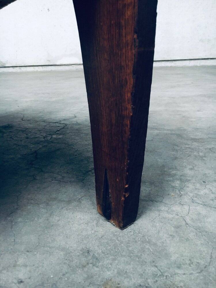 Dutch Art Deco Modernist Reclining Grand Armchair, Netherlands, 1920s