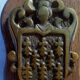 pair of vintage brass hooks