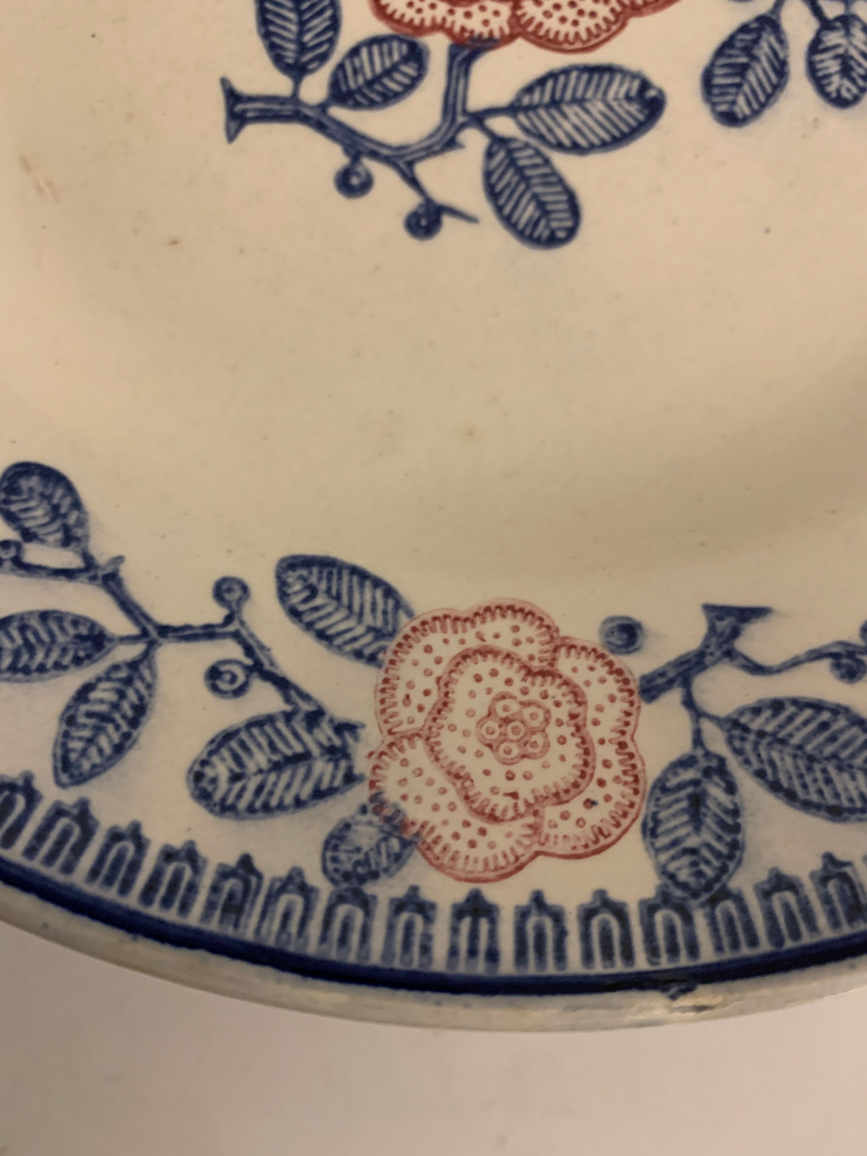5 Longwy dessert plates, Venice model, art deco