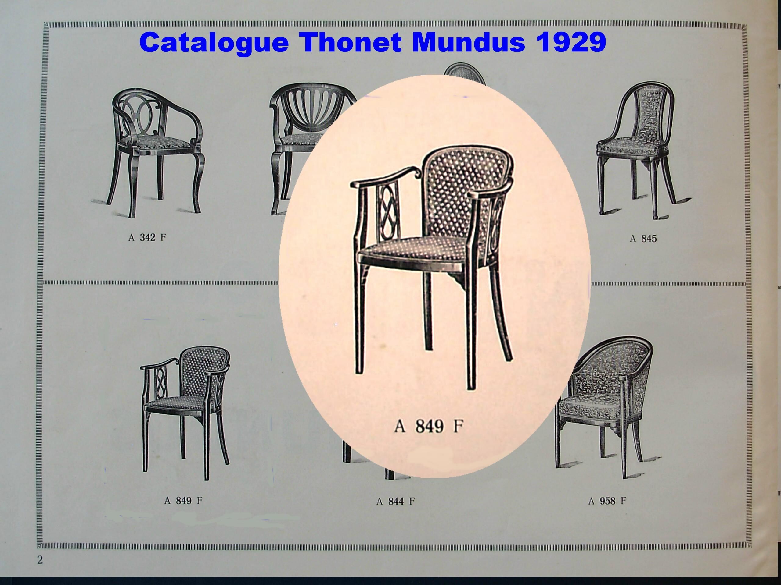 Armchair Thonet Art Deco No. 849 F 1925-30 school Prutscher
